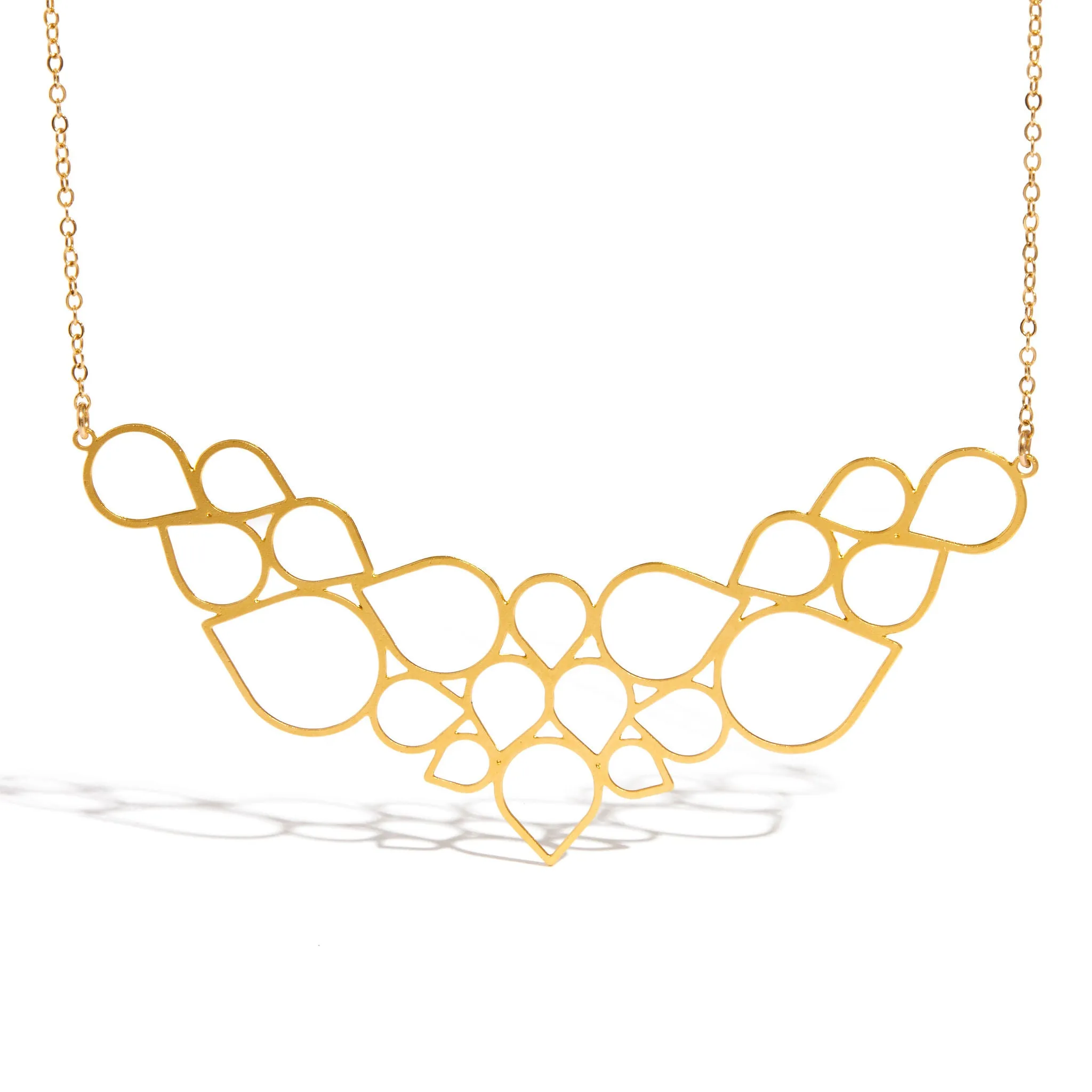 Droplets Necklace Polished Accent