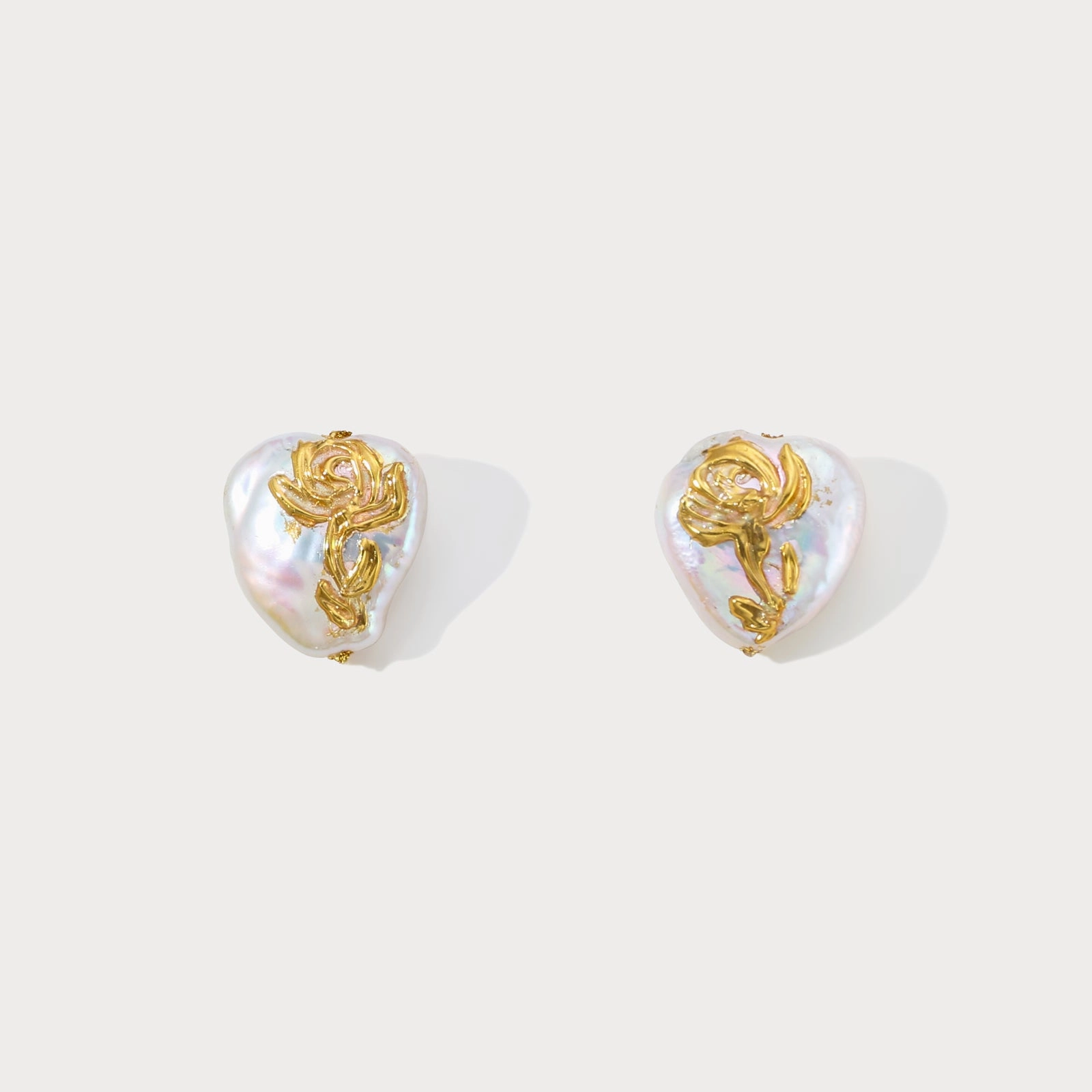Refined Pieces Rose Pearl Earrings