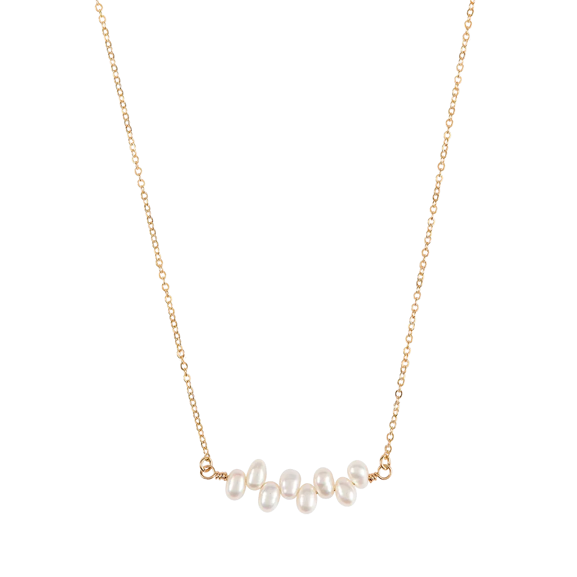 Effortless Elegance youth appeal Asymmetrical Pearls Necklace