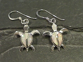 Lab Created Opal, Sterling Silver Earrings Heart-Shaped Item Radiant Adornment