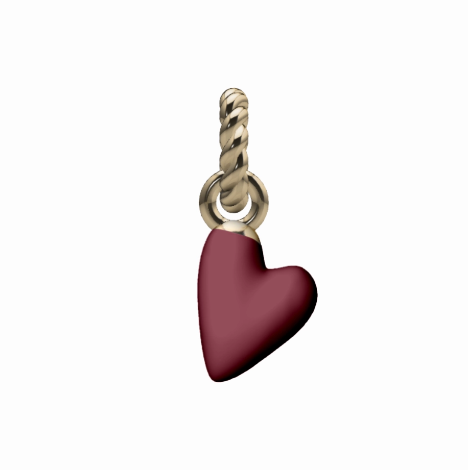 Gift worthy Aura Enamel Heart Charm