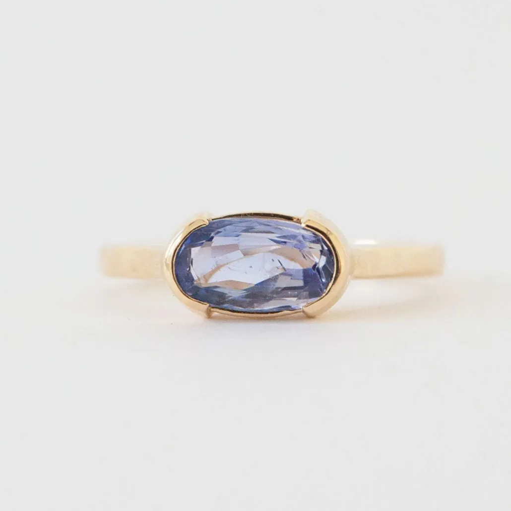 Avery Ring - Blue Sapphire Natural Touch