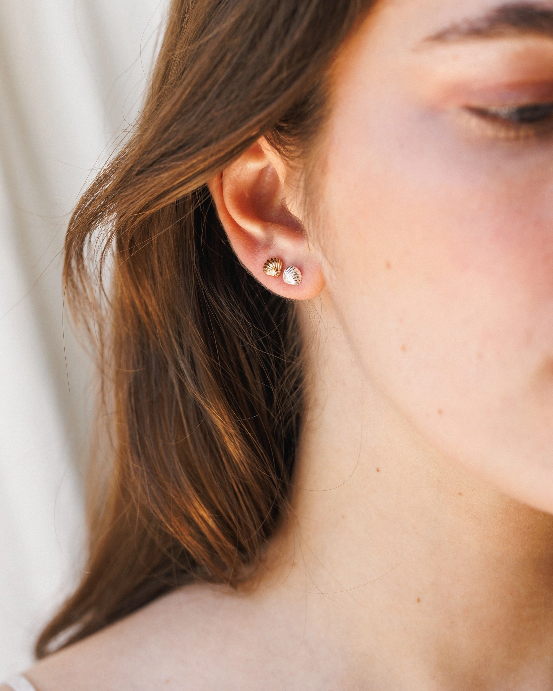 Luxury Design Baby Seashell Studs