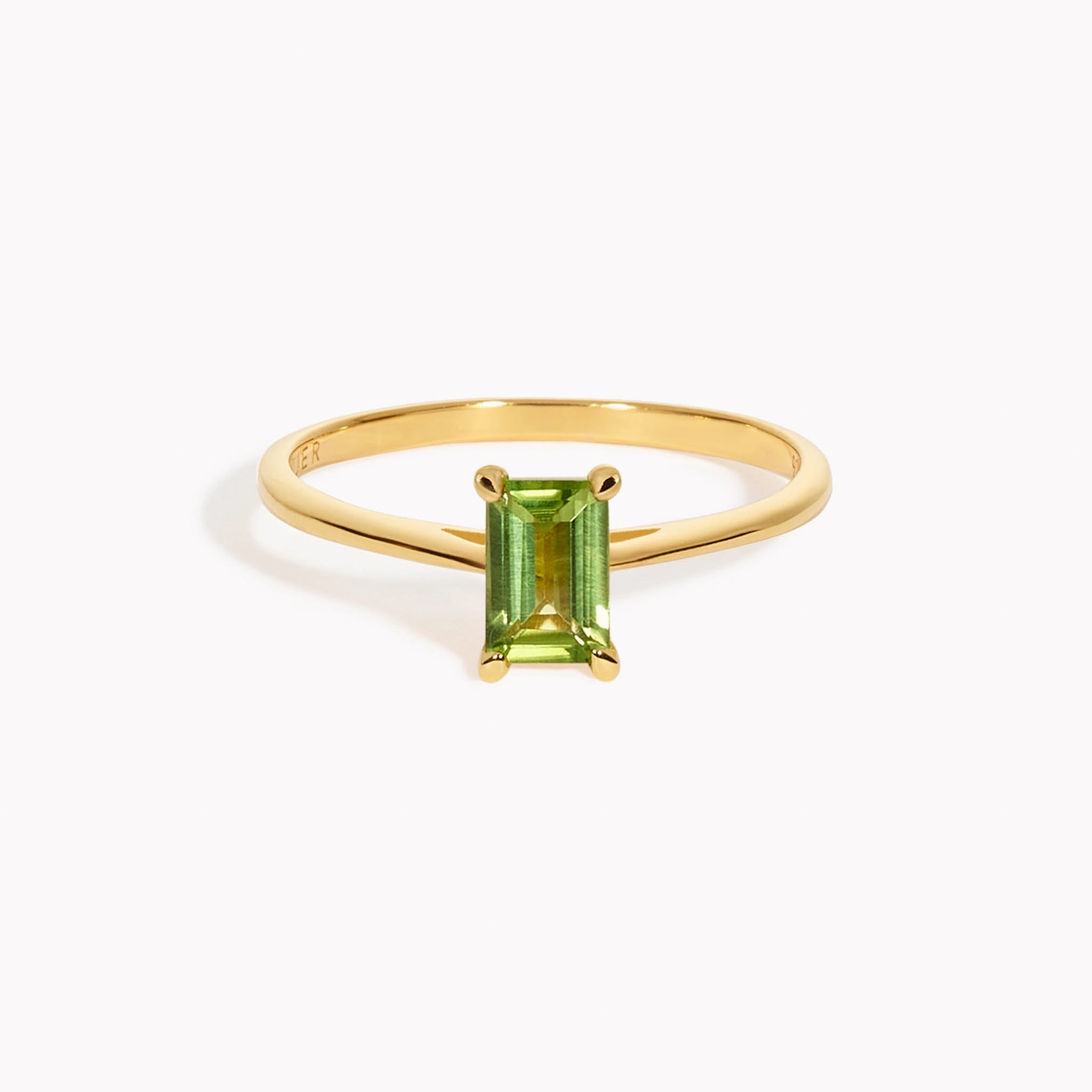 Baguette Ring Peridot - Charlotte Sophisticated Glow Special Occasion Gift