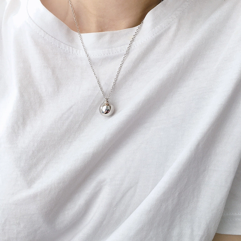 Unique Accessory Iconic Feature Ginevra Minimalist Sphere Charm Necklace