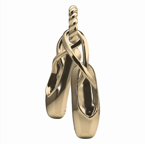 Lively Spark Ballet Slippers Charm