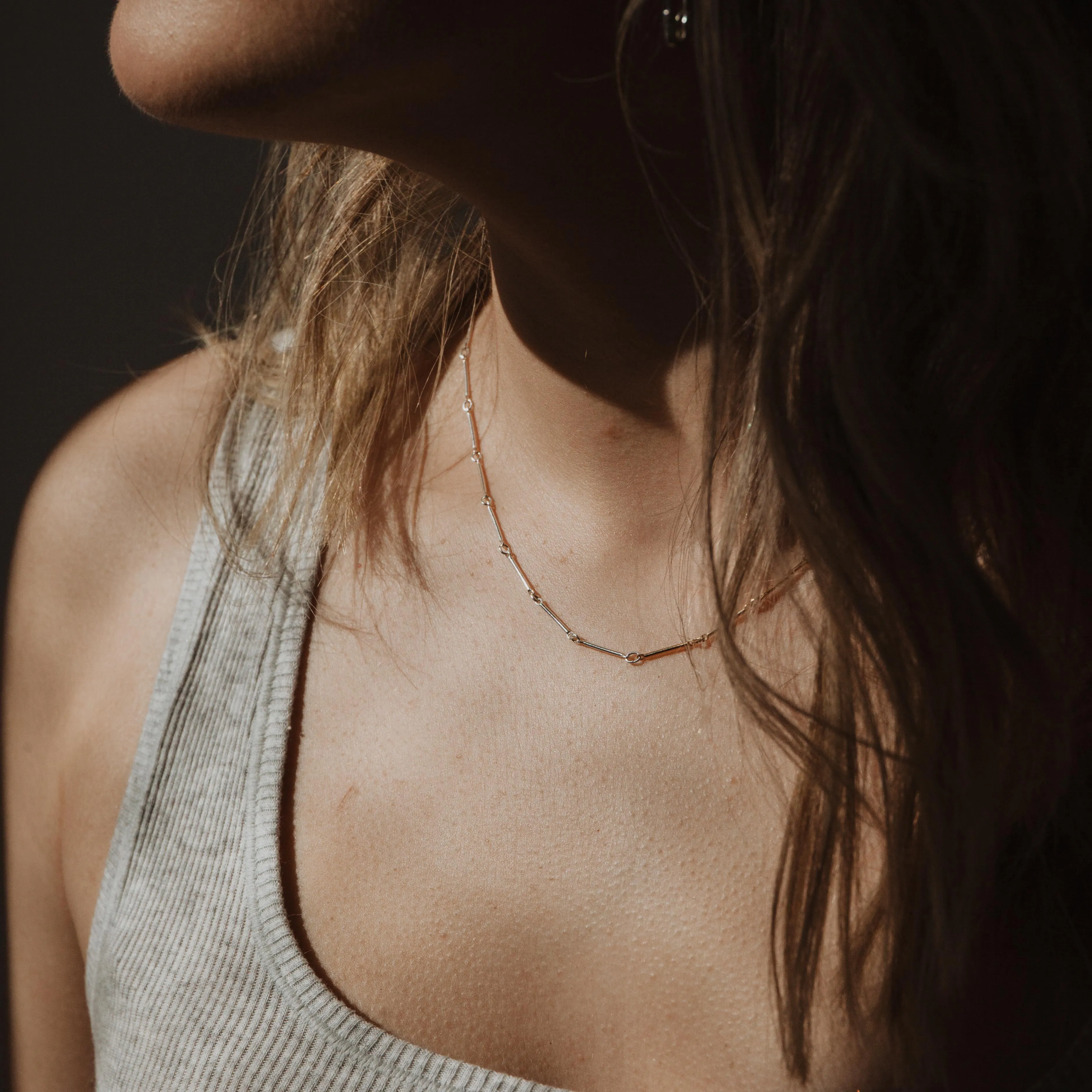 Chic Night Budget-Friendly Present Bar Chain Necklace