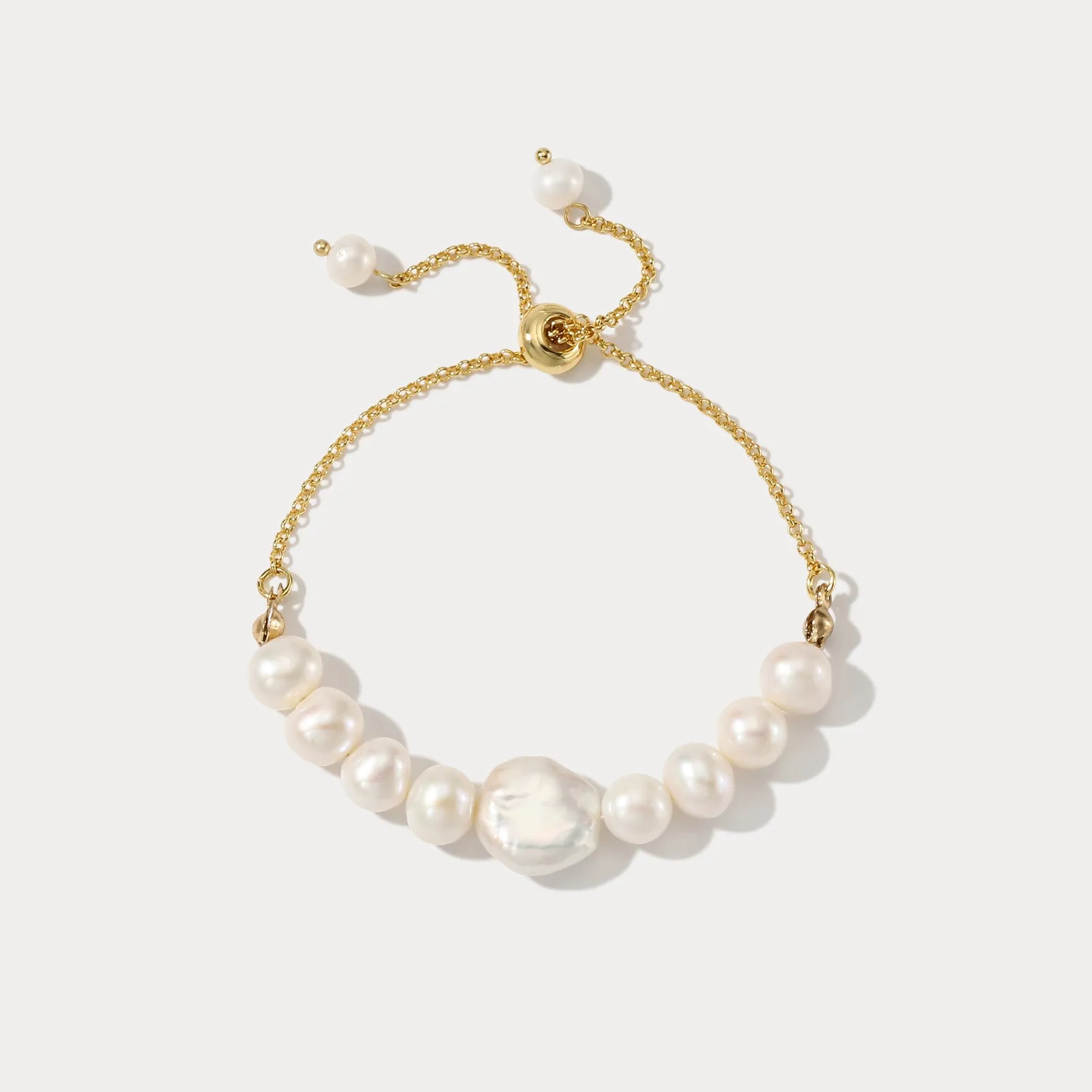 Shine On bright light Baroque Pearl Bracelet