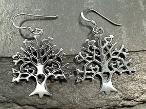 Sterling Silver Tree of Life Earrings Decorative Choice