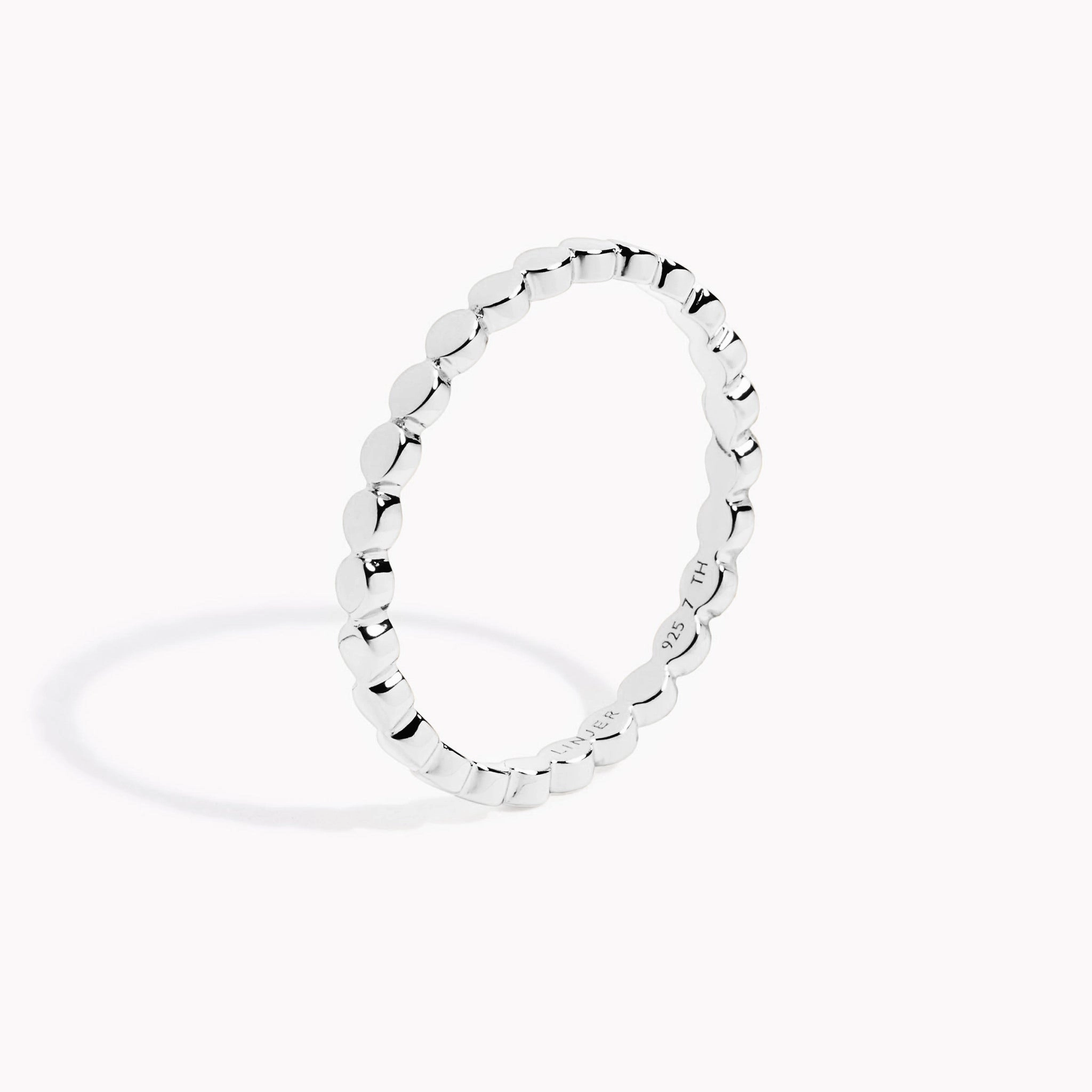 Beaded Ring Silver - Irene Sparkling Touch Luxury Mood