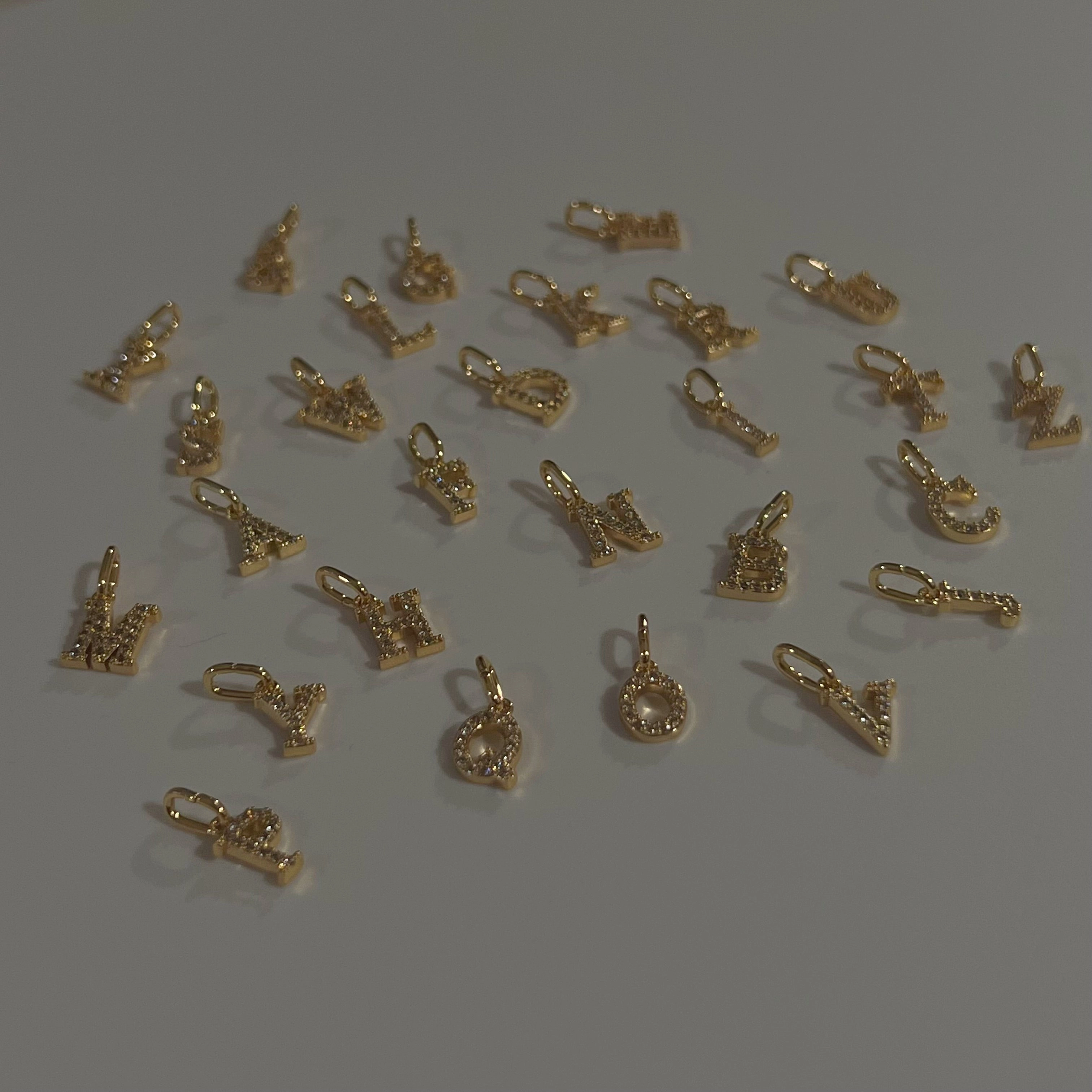 Gladys Zirconia Initial Herringbone Necklace Stylish pieces