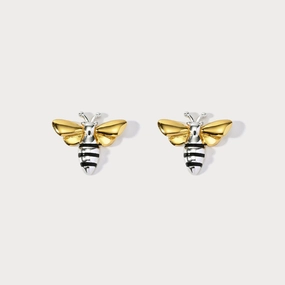 Bee Earrings Gleaming Gem