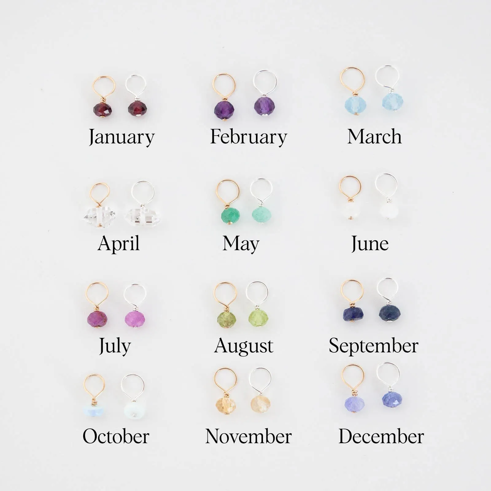 Jeweled Adornment Gift Idea Birthstone Necklace