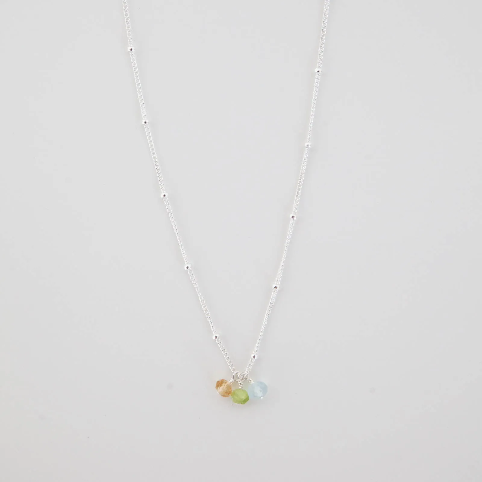 Holiday Style Daily Detail Birthstone Necklace