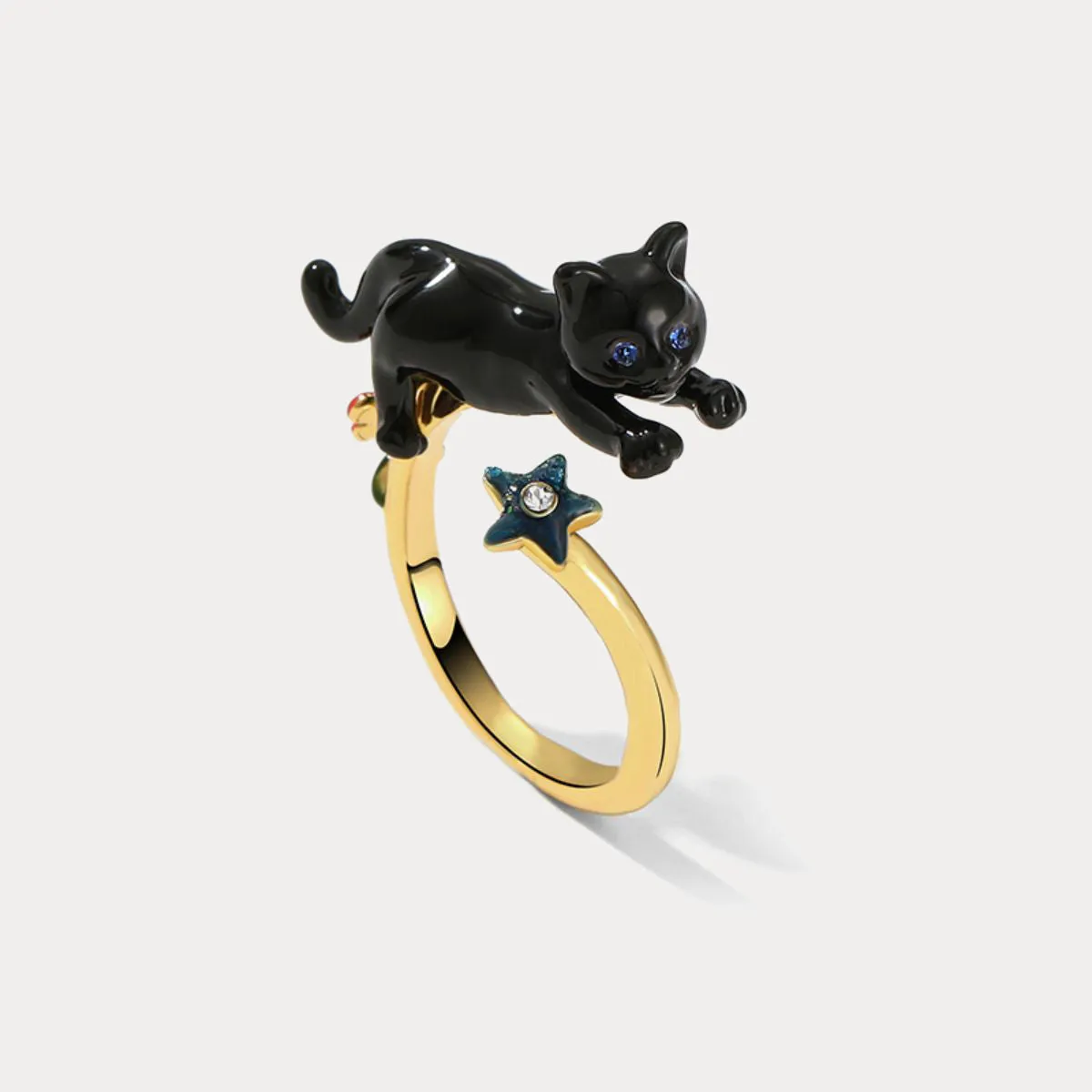 Black Cat Ring Luxe Moment