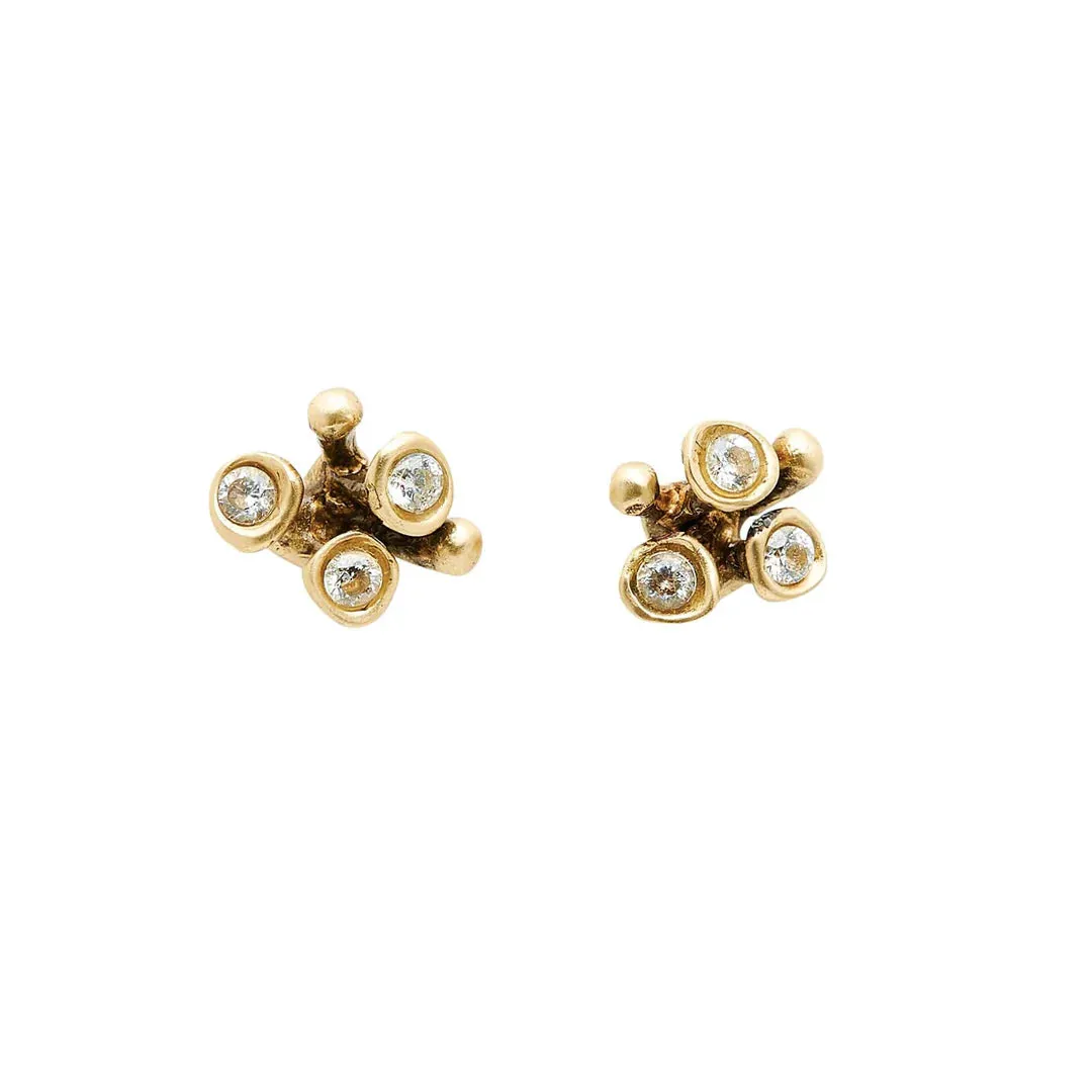 Blossom Bronze Earring Gift Idea Subtle Shine