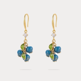 Attractive Ornament Secure Ornament Blueberry Earrings