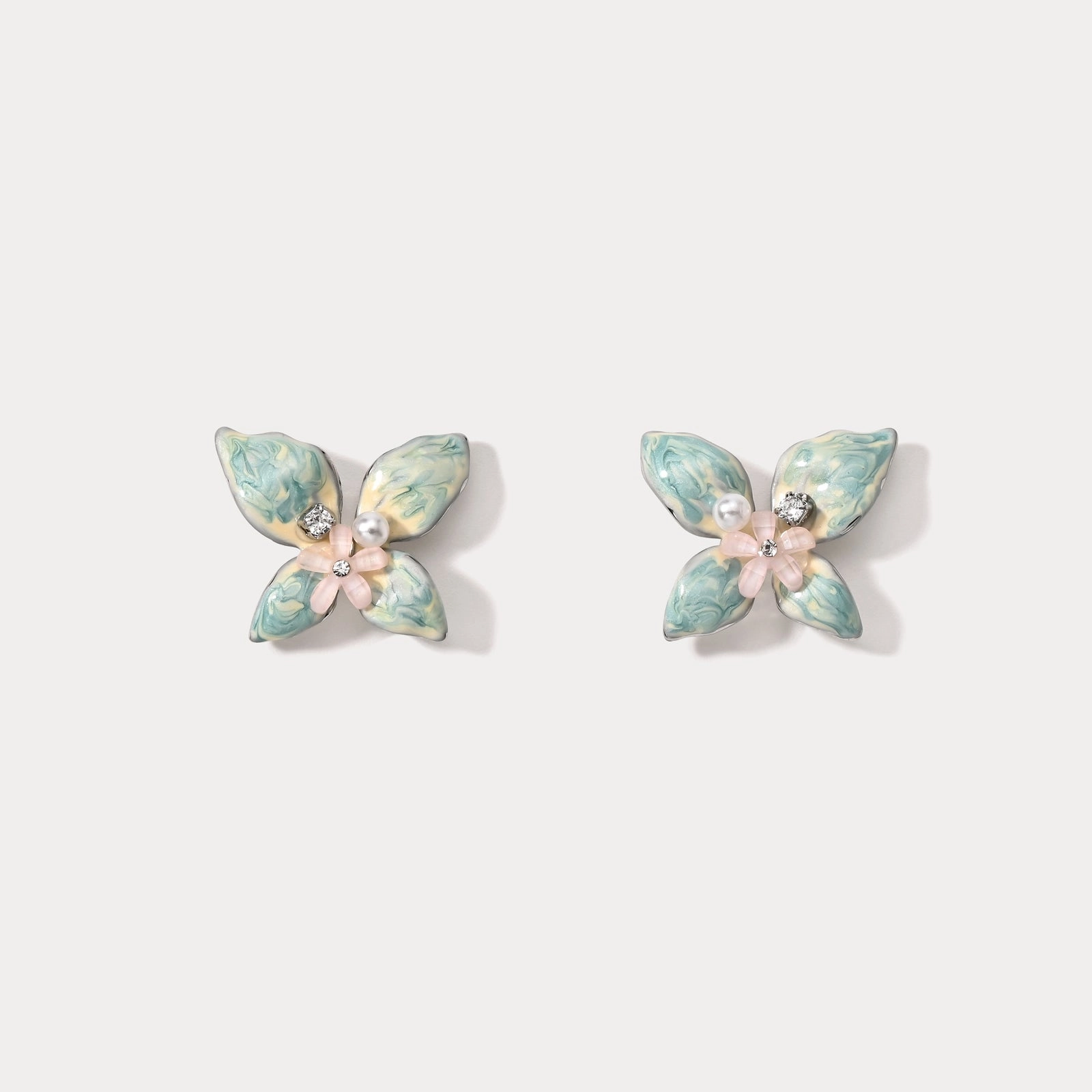 Butterfly Flower Earrings Exquisite Vibe