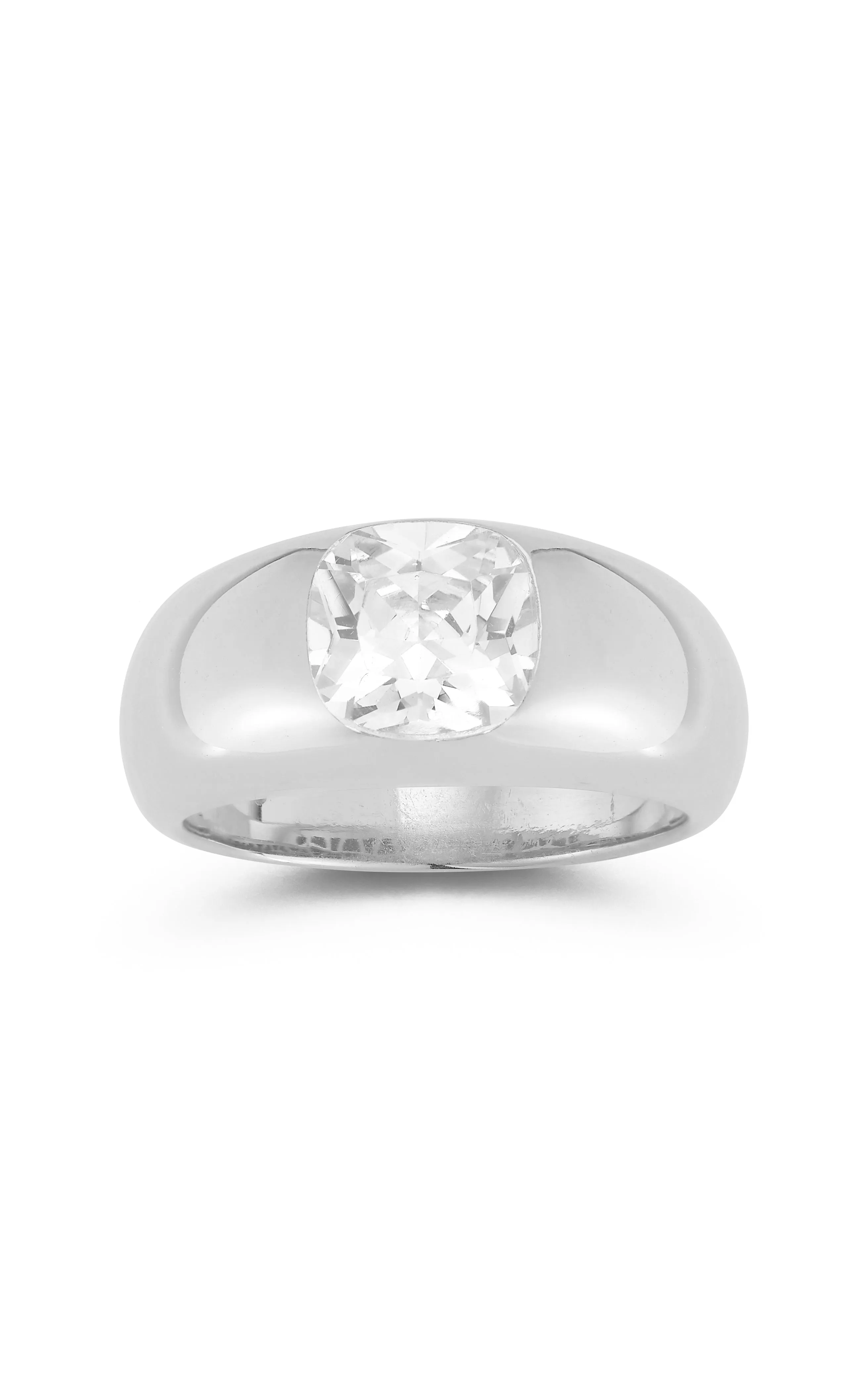 Bold CZ Dome Ring Comfortable Wear