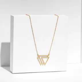 Artemis - Nested Triangles Necklace Modern Edge