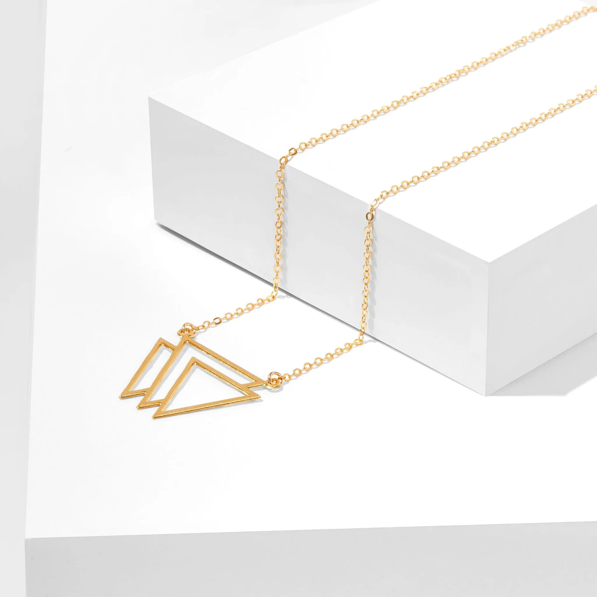 Luxury Gift Artemis - Nested Triangles Necklace