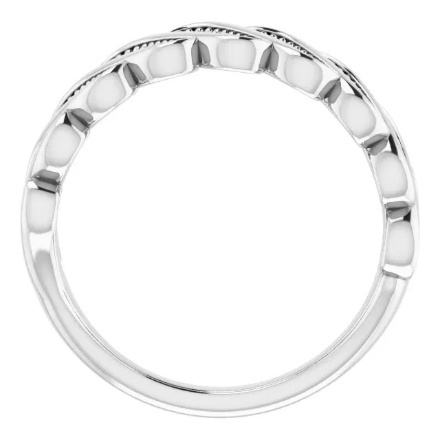 Artistic Item Custom Craft 14K White 1/4 CTW Diamond Stackable Ring