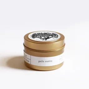 Luxury Design Palo Santo Gold Travel Candle