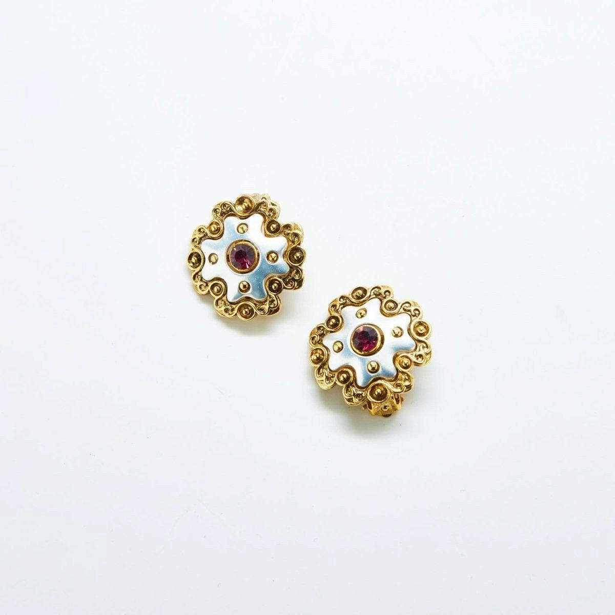 Vintage Gold And Silver Cross Earrings Perfect Fit Weekend Outfit