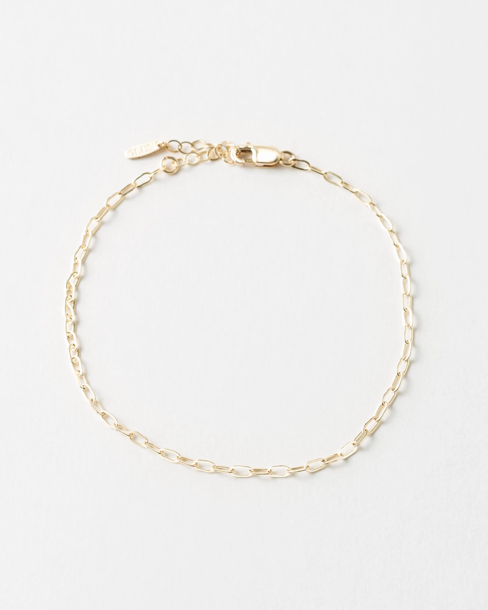 Glow Up Crisp Look Mini Paperclip Chain Bracelet