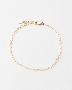 Glow Up Crisp Look Mini Paperclip Chain Bracelet