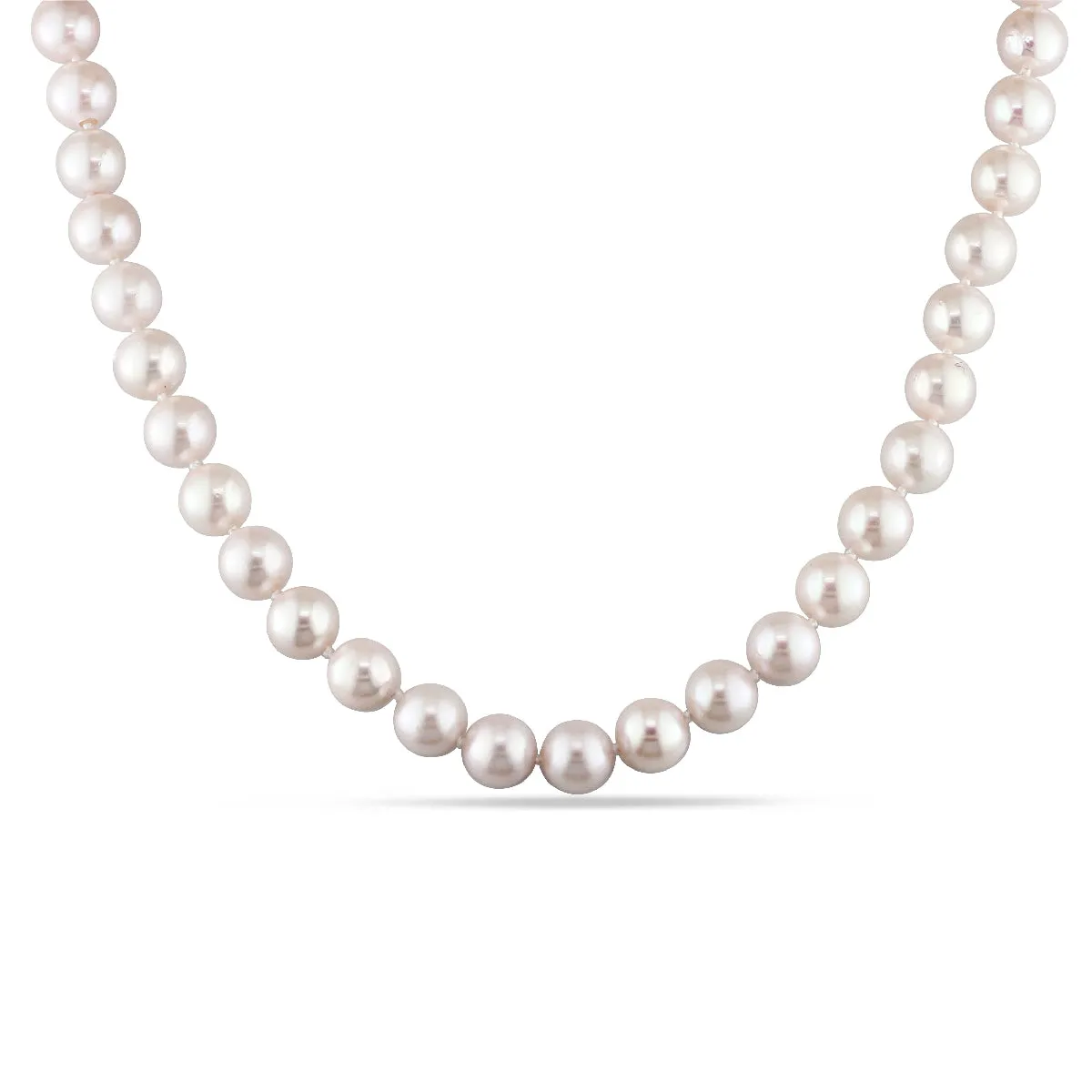 Handmade Craft Alluring Shine Bremer Jewelry 18 inch 6mm-6.5mm Freshwater Pearl Strand with a 14K Yellow Gold Clasp.