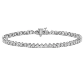 Highly Requested Endless Appeal Bremer Jewelry Tennis Diamond Bracelet in 14K White Gold (2.00ctw)