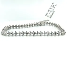 Bremer Jewelry Tennis Diamond Bracelet in 14K White Gold (3.00ctw) Total Combinations