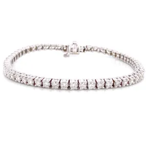 Bremer Jewelry Tennis Diamond Bracelet in 14K White Gold (4.00ctw) Pure Sophistication