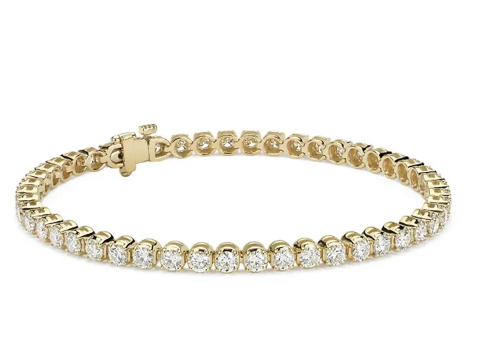 Bremer Jewelry Tennis Diamond Bracelet in 18K Yellow Gold (8.55ctw) Merited Value