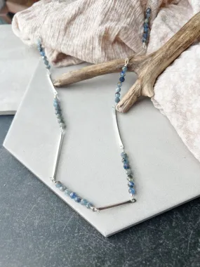 For Grandma Bridgette Gemstone Bar Necklace