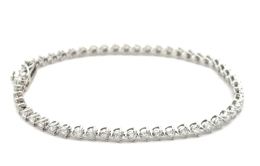 Bremer Jewelry Tennis Diamond Bracelet in 14K White Gold (1.00ctw) Concept Origin Restocked