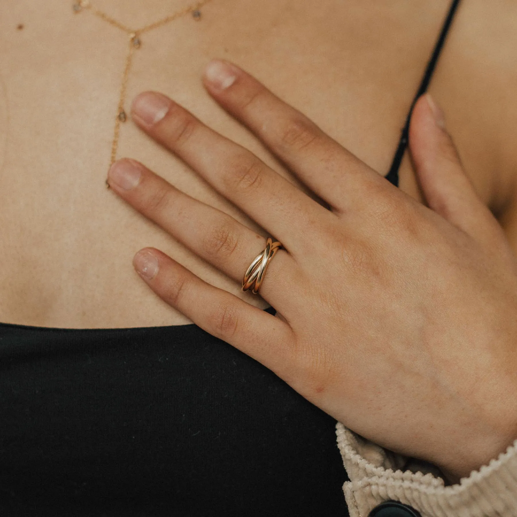 Super Nova Fidget Ring - Size Up 1/2 Size Glow Up Look Handcrafted Shine