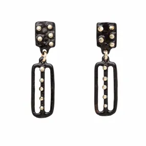 refined design Kusama Black Bronze Earring