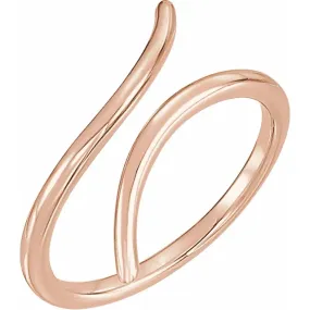 14K Rose Bypass Ring Value Craft Everyday Function