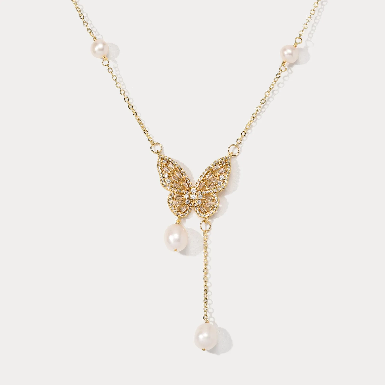 Weekend Style Evening Outfit Butterfly Necklace