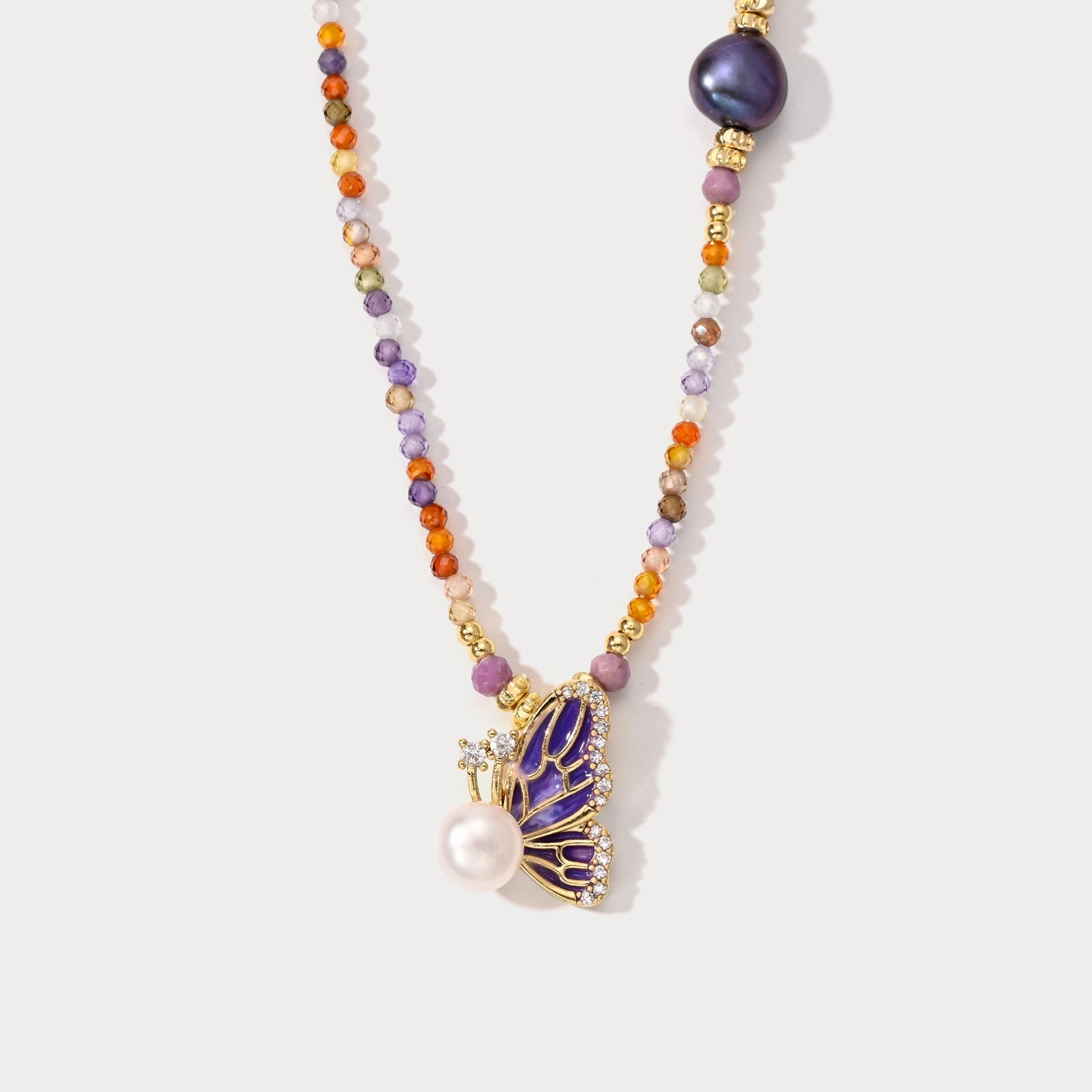 Butterfly Beads Necklace Urban Detail Effortless Present