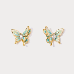 Butterfly Earrings Night Accent Glittering Item