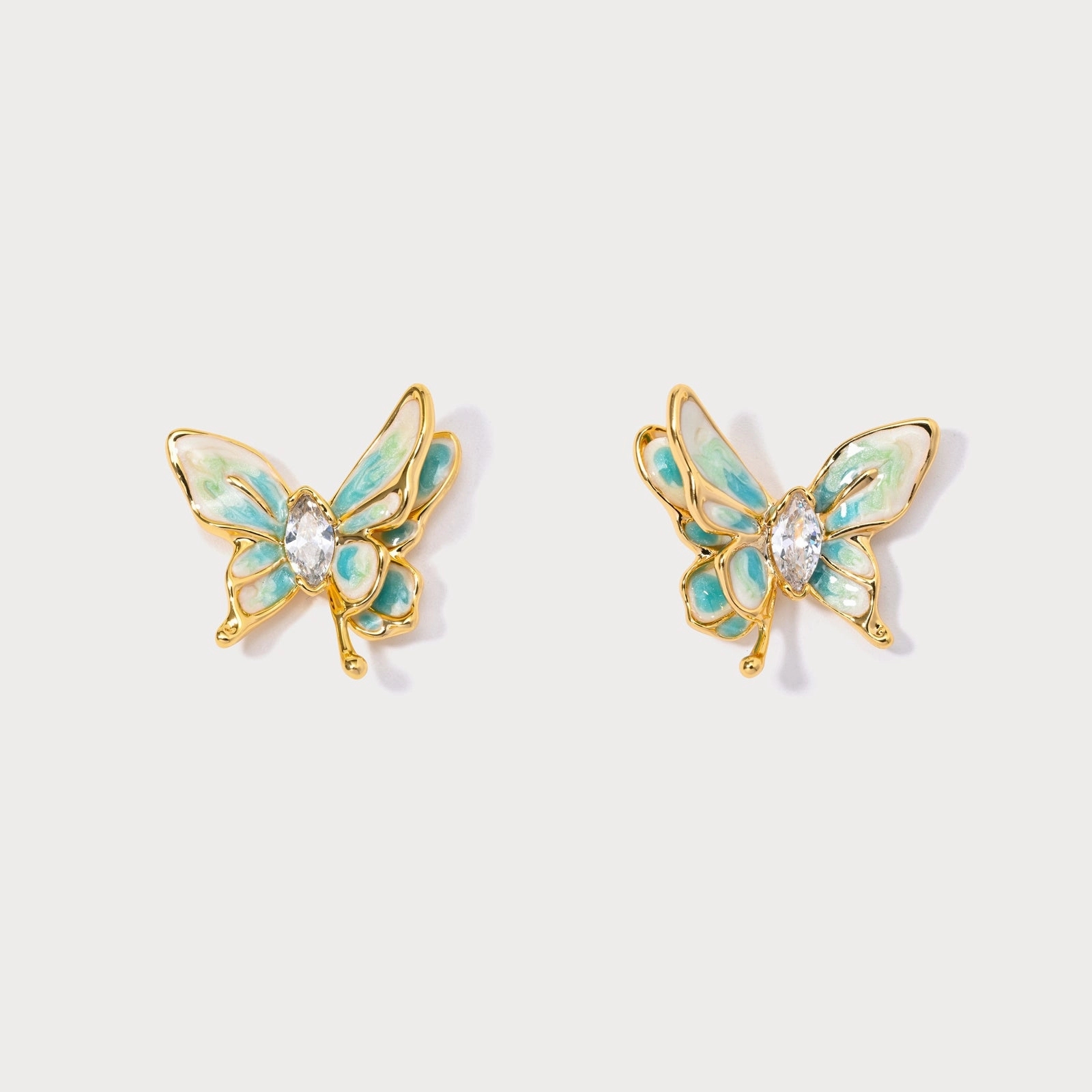 Butterfly Earrings Night Accent Glittering Item