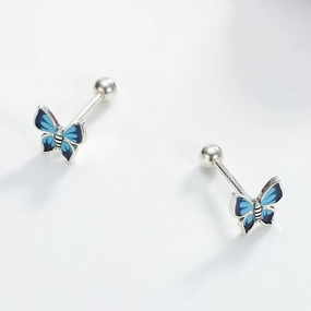 Sweet Detail Lifestyle Fit Butterfly Stud Earrings