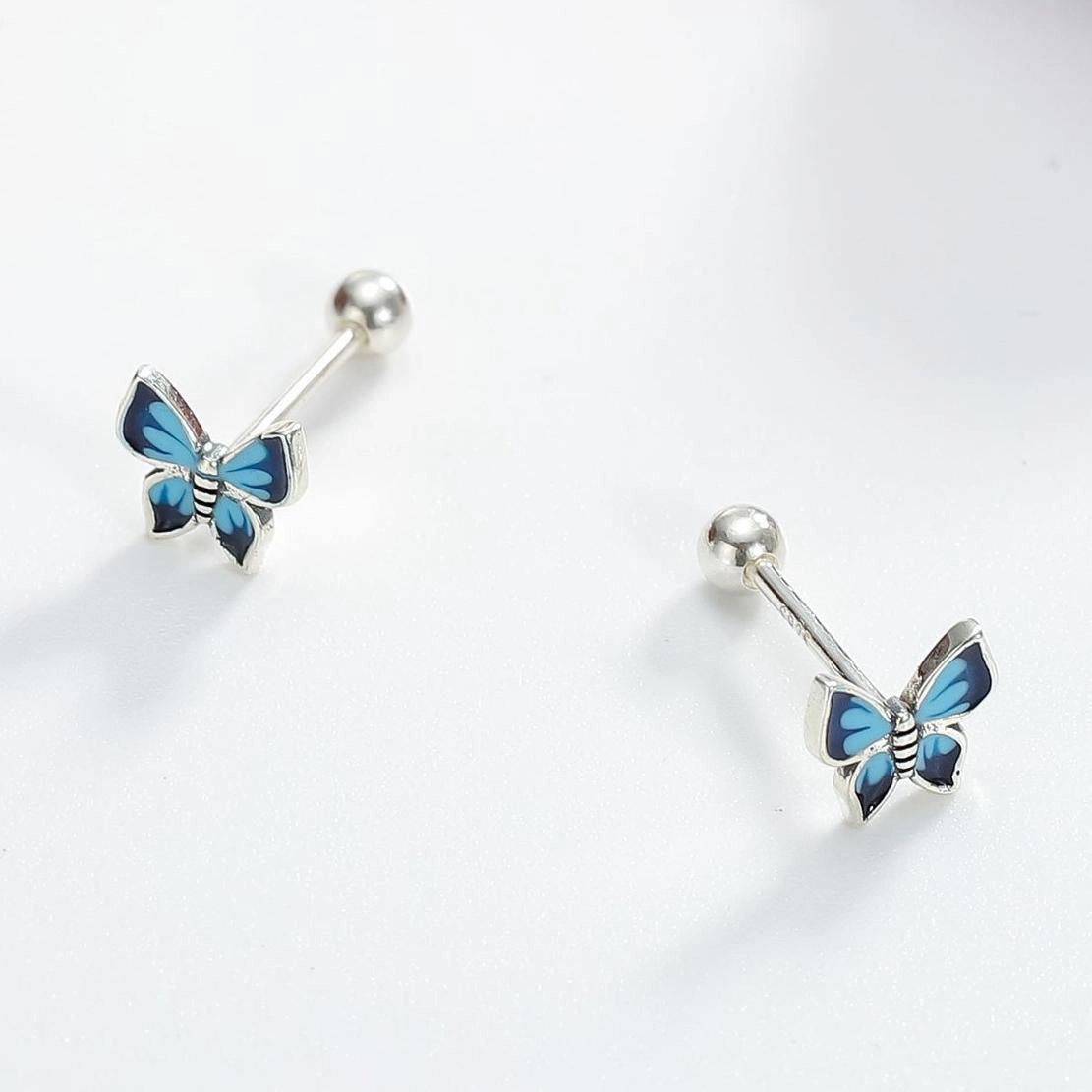Sweet Detail Lifestyle Fit Butterfly Stud Earrings