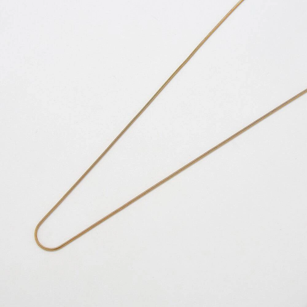 Understated Detail Crisp Accent Skinny Snake Chain Necklace