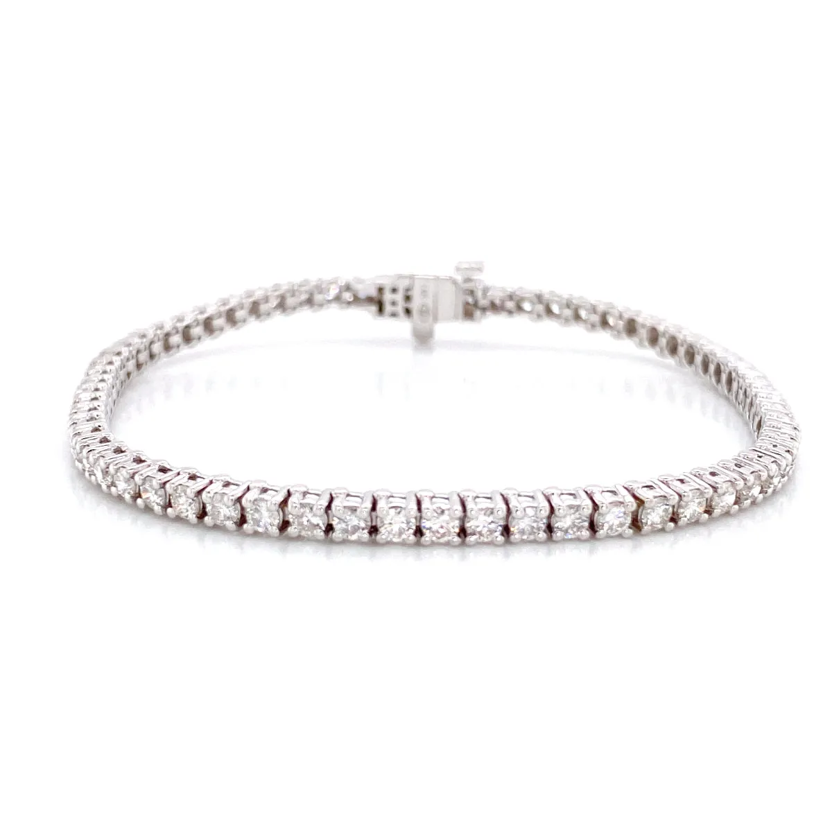 Persistent Fusion Bremer Jewelry Tennis Diamond Bracelet in 14K White Gold (3.00ctw)