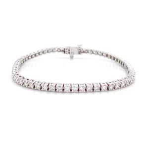 Persistent Fusion Bremer Jewelry Tennis Diamond Bracelet in 14K White Gold (3.00ctw)