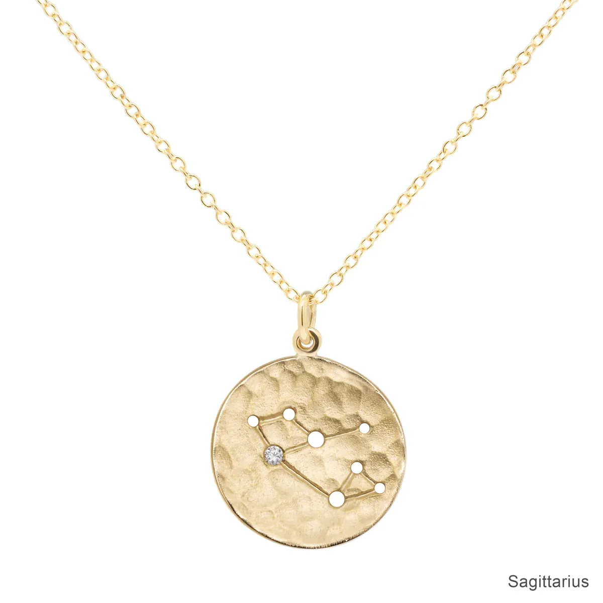Celestial Sign Necklaces - 18k Gold   Diamond Versatile Style